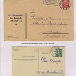 Mindelheim - Landpoststellen, Sammlung (36 versch. Belege)