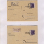 Mindelheim - Landpoststellen, Sammlung (36 versch. Belege)