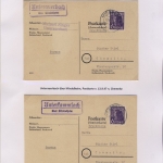 Mindelheim - Landpoststellen, Sammlung (36 versch. Belege)