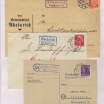 Augsburg - Landpoststellen, Sammlung (121 versch. Belege)