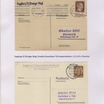 Augsburg - Landpoststellen, Sammlung (121 versch. Belege)