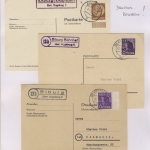 Augsburg - Landpoststellen, Sammlung (121 versch. Belege)