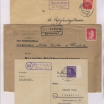 Augsburg - Landpoststellen, Sammlung (121 versch. Belege)
