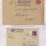 Augsburg - Landpoststellen, Sammlung (121 versch. Belege)