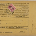 DR - 50+20+10 Pfg. Paketkarte n. DÄNEMARK Görlitz 1 - Kopenhagen 1882