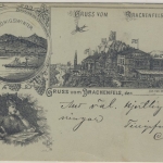 Deutsches Reich/Schweden - 5 Pfg. K/A AK/Litho Drachenfels - Berlin W64 - Äby