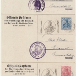 Deutsches Reich - Luther Gedächtnis-Feier Wartburg 1921, 15-30-40 Pfg.