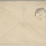 10 Pfg., Plattenfehler V, Brief Kiel - Flensburg 18814