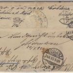 DR - 10 Pfg. Krone/Adler Irrläufer Dienstbrief Cöln Bonn Koblenz Cochem 1892