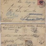 DR - 10 Pfg. Krone/Adler Irrläufer Dienstbrief Cöln Bonn Koblenz Cochem 1892