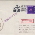 UNO Genf - Air New Zealand Zuleitungspost 1st-Flug Tokyo Nadi 1982 missent Fiji