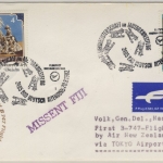 Österreich - Air New Zealand Zuleitungspost 1st-Flug Tokyo -Nadi 1982