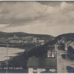 Schweden - Örnsköldsvik, Sett fran Lugnvik - sw-AK, gelaufen 1928 n. Ravensburg