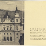 Österreich - Wiederaufbau Salzburger Dom, Satz a. Faltblatt m. SST 1955