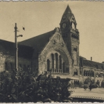 Lothringen - Metz, Bahnhof - sw-Fotokarte, gelaufen 1941