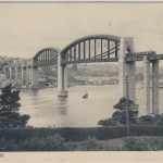 England - Plymouth, Royal Albert Bridge - sw-AK, gelaufen ca. 1910