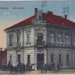 Ungarn - Celldömölk Griff szálloda Hotel farb. Ansichtskarte gelaufen 1920