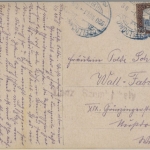 Ungarn - Celldömölk Griff szálloda Hotel farb. Ansichtskarte gelaufen 1920