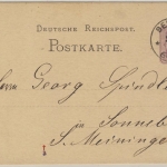 DR - Berlin O 51, K1 a. 5 PfgE. GA n. Sonneberg 1878, KBHW 677