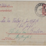 DR - Berlin C2 Rückbriefstelle, rs. a. Bayern 10 Pfg. GA-Kartenbrief v.