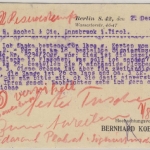 DR - Perfin "K" (Köhler Kautschukstempel), 6 M. Posthorn a. Kte. n. ÖSTERREICH