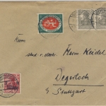 DR - Siemensstadt b. Berlin, Brief m. u.a. 10 Pfg. Kriegsbeschädigte