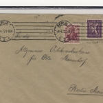 DR - Perfin "BF" (Benno Franken &. Co.), Ortsbrief Berlin C2, 1922