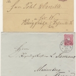 DR - Berlin W57, 4 versch. K1 a. 4 Ganzsachen 1885/98, KBHW 698, 699, 700 (2)