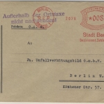 DR - Berlin-Zehlendorf 1, 8 Pfg. AFS "Bezirksamt Zehlendorf", Ortsbrief 1931