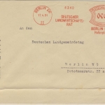 DR - Berlin SW11, 8 Pfg. AFS "Deutscher Landwirtschafts-Rat", Ortsbrief 1931