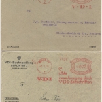 DR - Berlin W7, 3+5 Pfg. AFS "VDI" 2 Drucksachenbriefe 1927/30, versch.Stpl.