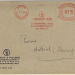 DR - Berlin-Siemensstadt, 15 Pfg. AFS "Wernerwerk", Brief n. Neukirch