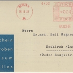 DR - Berlin N24, 4 Pfg. AFS "Roche - Allional", Drucks.karte 1931