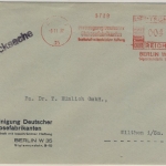 DR - Berlin W35, 4 Pfg. AFS "Vereinigung Dt. Glukosefabrikanten", Drucksbf. 1932