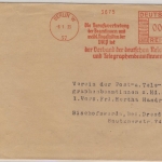 DR - Berlin W57, 4 Pfg. AFS "Berufsvertretung DRP Beamtinnen", Drucks.brief 1933