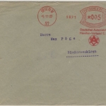 DR - Berlin W57, 5 Pfg. AFS "DAHV", Drucks.brief n. Niederneukirch 1927