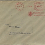 DR - Berlin W57, 5 Pfg. AFS "DAHV", Drucks.brief n. Niederneukirch 1929