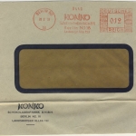 DR - Berlin NO18, 12 Pfg. AFS "KONKO Schokolagenfabrik", Brief 1933