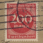DR-Infla - 200 Mk. (Perfin), Drucksachenbrief Berlin W35 - Lübeck 1923