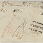Preussen/Hamburg/England - Portobrief n. London 1840 - Durchgangsstpl. Hamburg