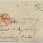 Preussen/Hamburg/England - Portobrief n. London 1840 - Durchgangsstpl. Hamburg