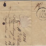 Hamburg - TTR4 a. Portobrief n. FRANKREICH (Bordeaux) 1826 - ohne Inhalt