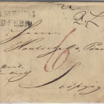 Hamburg/Sachsen - L1 a. "Proben ohne Wert" n. Leipzig 1823, mit Inhalt