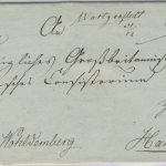 Hannover - Wartjenstedt (Briefsammlung), hds. a. Dienstbrief n. Hannover