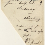Oldenburg - Löningen, L1 (blau) a. Paketbegleitbrief n. Oldenburg 1852