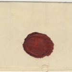 Holstein - Meldorf, K2 a. Dienstbrief n. Büsum 1853, mit Inhalt
