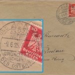 DR - Grünberg (Schlesien) Obst- und Regenstadt des Ostens, Brief n. Breslau 1925