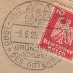 DR - Grünberg (Schlesien) Obst- und Regenstadt des Ostens, Brief n. Breslau 1925