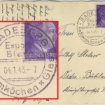 DR - Radeberg Export-Bier Reformküchen Glas Handwerbestpl. Karte n. Dresden 1943