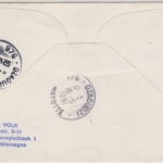 BRD - Hist. Luftbeförderung 1991, 4x30 Pfg. a. Schmuck-FDC n. Franz. Komoren